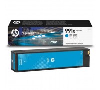Картридж голубой HP 991X / M0J90AE повышенной емкости для HP PageWide 750dw Pro / 772dn Pro / 774dn Pro / 777z Pro оригинальный