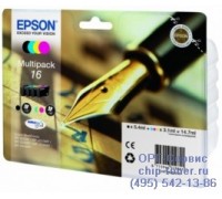 Комплект картриджей Epson 16 Multipack (набор из четырех картриджей) оригинальный 